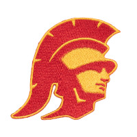 USC Trojans Cardinal and Gold Tommy Head Embroidered Patch
